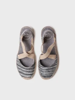 Toni Pons Cuñas Medias | Cerradas | SABA-RG - Alpargata de mujer con cuña y tiras elásticas cruzadas | SABA-RG