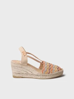 Toni Pons Cuñas Medias | Abiertas | SARA-RS - Alpargata de mujer en algodón multicolor con cuña | SARA-RS