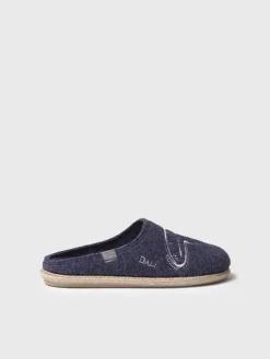 Toni Pons Slippers | SOMNI - Zapatillas de casa de hombre inspiradas en la obra de Salvador Dalí en azul marino | SOMNI