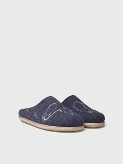 Toni Pons Slippers | SOMNI - Zapatillas de casa de hombre inspiradas en la obra de Salvador Dalí en azul marino | SOMNI