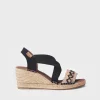 Toni Pons Cuñas Medias | Abiertas | SUSA-BN - Sandalia de cuña de yute para mujer | SUSA-BN