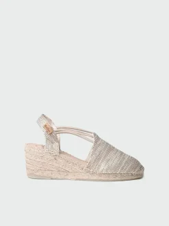 Toni Pons Cuñas Medias | Cerradas | TANIA-ZR - Alpargata de cuña con tiras elásticas | TANIA-ZR