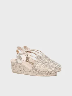 Toni Pons Cuñas Medias | Cerradas | TANIA-ZR - Alpargata de cuña con tiras elásticas | TANIA-ZR
