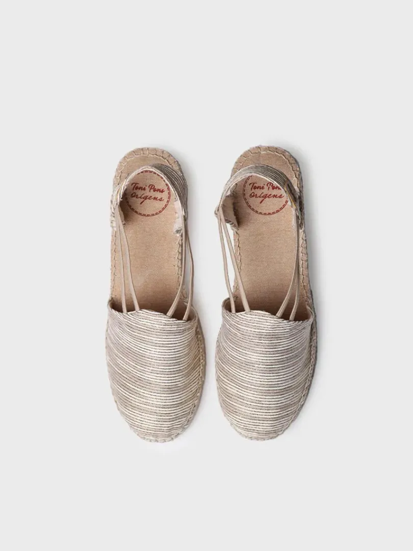 Toni Pons Cuñas Medias | Cerradas | TANIA-ZR - Alpargata de cuña con tiras elásticas | TANIA-ZR