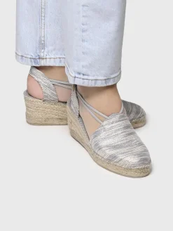Toni Pons Cuñas Medias | Cerradas | TANIA-ZR - Alpargata de cuña con tiras elásticas | TANIA-ZR