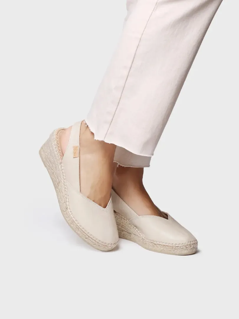 Toni Pons Cuñas Medias | Cerradas | TERMAL - Alpargata de mujer en piel con cuña para un calce más ancho | TERMAL