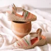 Toni Pons Cuñas Medias | Cerradas | TERRA-NZ - Alpargata vegana en rafia multicolor | TERRA-NZ