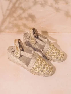 Toni Pons Cuñas Medias | Cerradas | TERRA-TT - Alpargata vegana de mujer en tejido multicolor con cuña | TERRA-TT