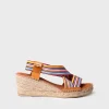 Toni Pons Cuñas Medias | Abiertas | TINA - Alpargata de mujer con cuña y bandas elásticas | TINA