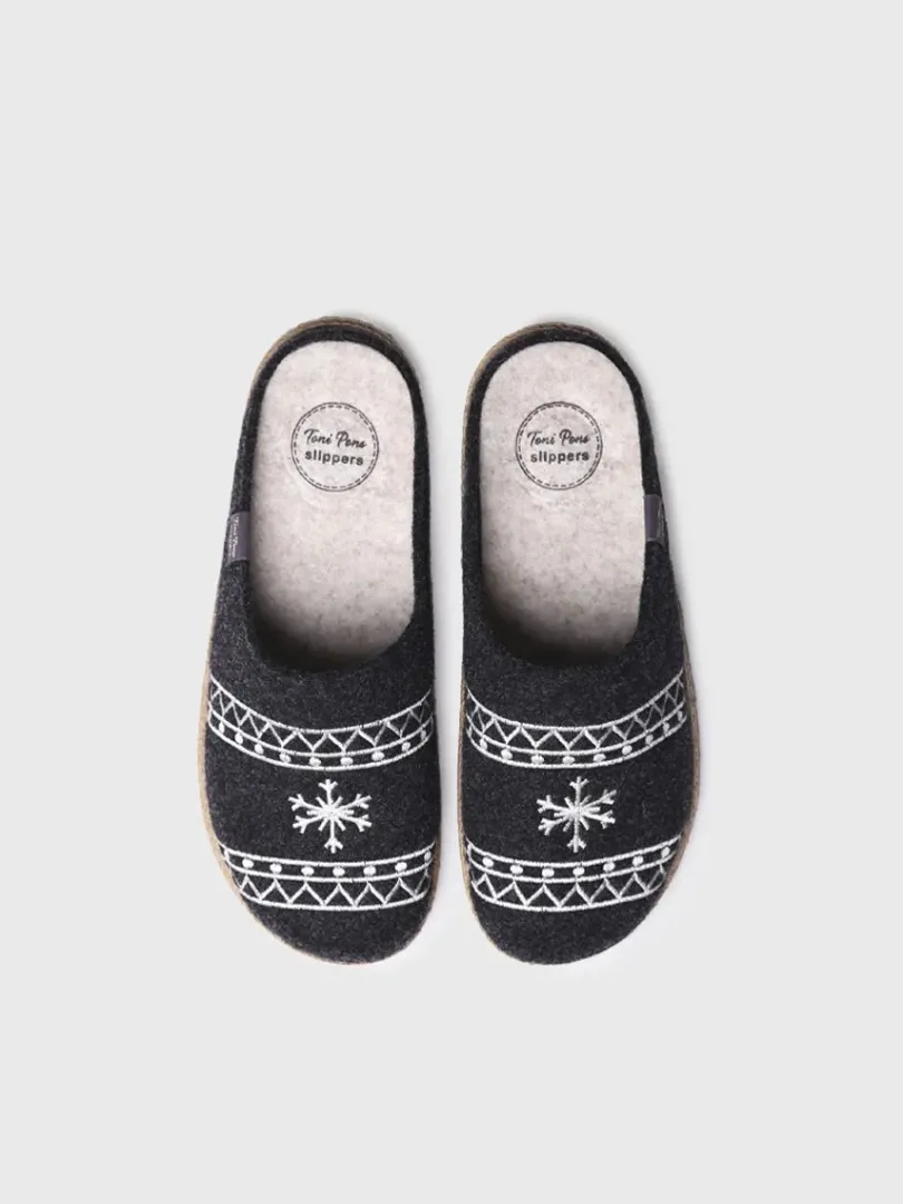 Toni Pons Slippers | TOBI-EF - Slippers para hombre en fieltro | TOBI-EF