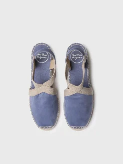 Toni Pons Cuñas Medias | Cerradas | TONA - Alpargata de ante de mujer con elásticos | TONA
