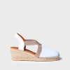 Toni Pons Cuñas Medias | Cerradas | TOSSA - Alpargata de piel con cuña media para mujer | TOSSA