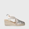 Toni Pons Cuñas Medias | Cerradas | TOSSA - Alpargata de piel con cuña media para mujer | TOSSA