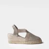 Toni Pons Cuñas Medias | Cerradas | TRITON - Alpargata vegana brillante para mujer | TRITON