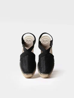 Toni Pons Cuñas Medias | Cerradas | TRITON - Alpargata vegana brillante para mujer | TRITON