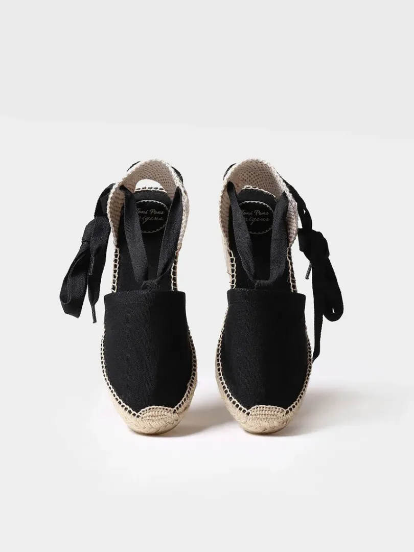 Toni Pons Cuñas Medias | Cerradas | VALENCIA - Alpargata valenciana con vetas para mujer | VALENCIA