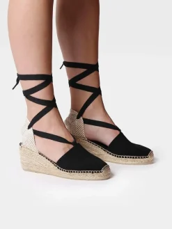 Toni Pons Cuñas Medias | Cerradas | VALENCIA - Alpargata valenciana con vetas para mujer | VALENCIA