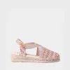 Toni Pons Cerradas | Cuñas Bajas | VERA-MS - Alpargata plana de mujer en rafia multicolor | VERA-MS