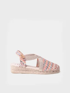 Toni Pons Cerradas | Cuñas Bajas | VERA-MS - Alpargata plana de mujer en rafia multicolor | VERA-MS