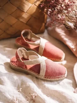Toni Pons Cuñas Medias | Cerradas | VERDI-V - Alpargata vegana plana para mujer en tejido de algodón | VERDI-V