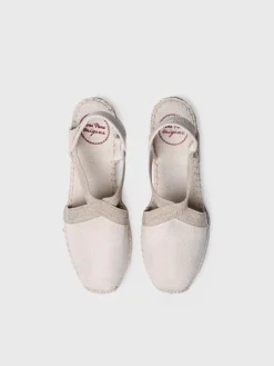 Toni Pons Cuñas Medias | Cerradas | VERDI-V - Alpargata vegana plana para mujer en tejido de algodón | VERDI-V