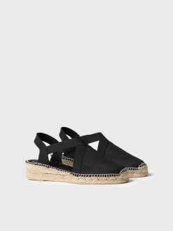 Toni Pons Cuñas Medias | Cerradas | VERONA - Alpargata vegana plana para mujer con elásticos | VERONA