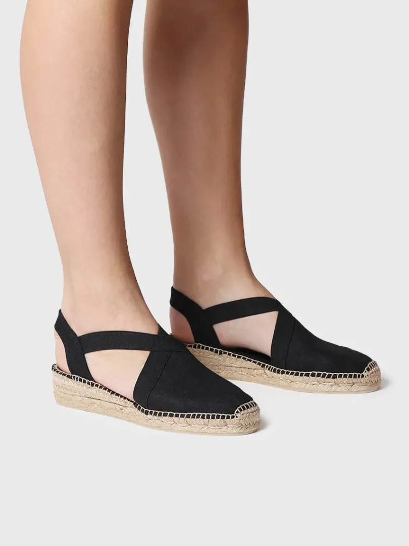 Toni Pons Cuñas Medias | Cerradas | VERONA - Alpargata vegana plana para mujer con elásticos | VERONA