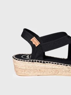 Toni Pons Cuñas Medias | Cerradas | VERONA - Alpargata vegana plana para mujer con elásticos | VERONA